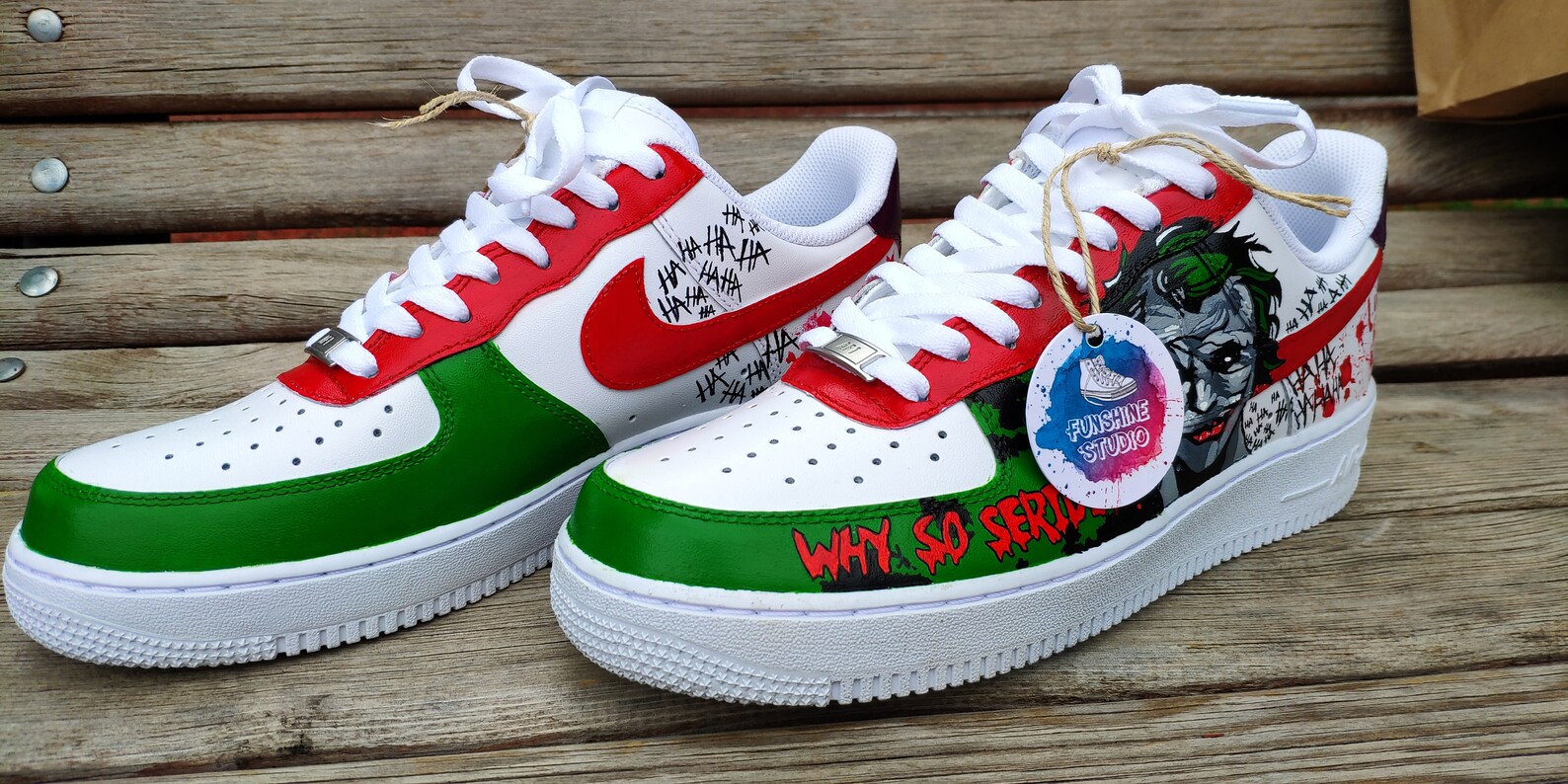 Custom Joker Nike Air Force 1 AF 1 Joker Custom Nike Air Etsy