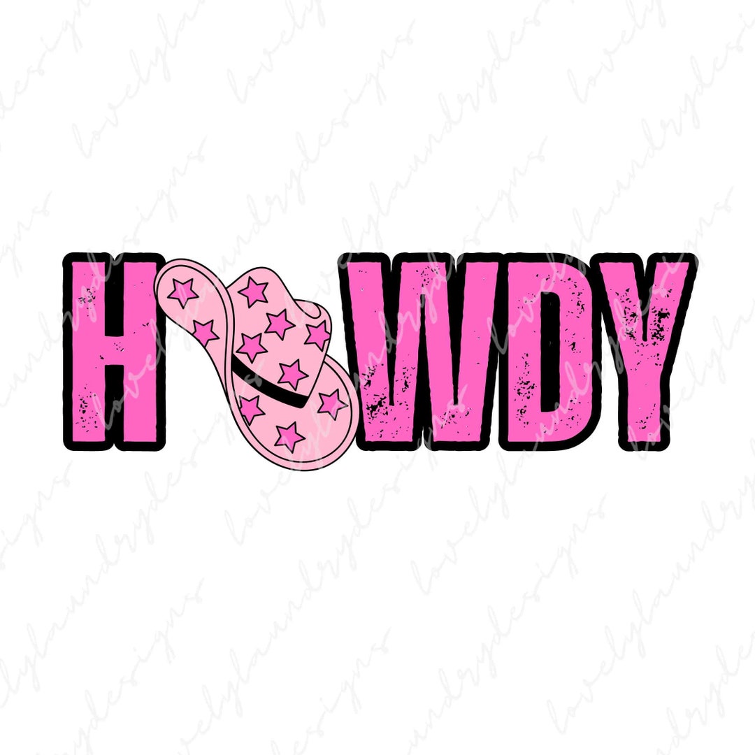 HOWDY PNG Retro Western Png Digital Download Cowboy - Etsy