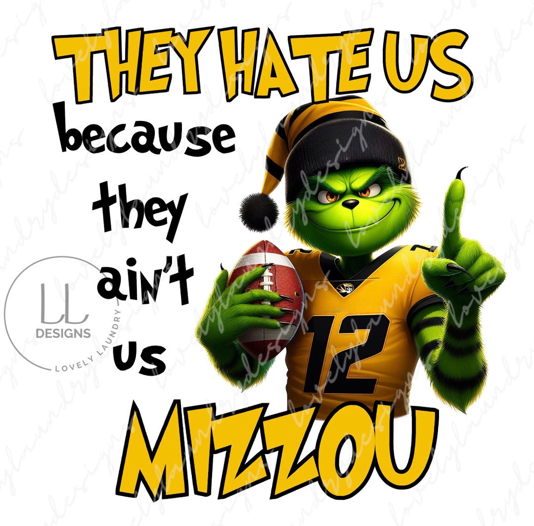 Mizzou Png Football PNG Christmas Football Sublimation Etsy