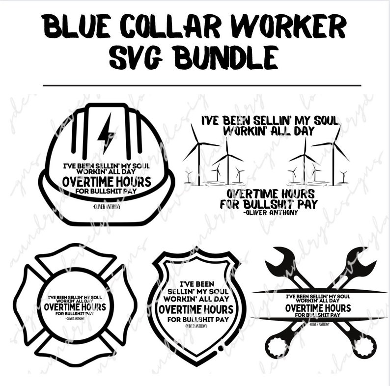 Blue Collar Worker SVG BUNDLE I