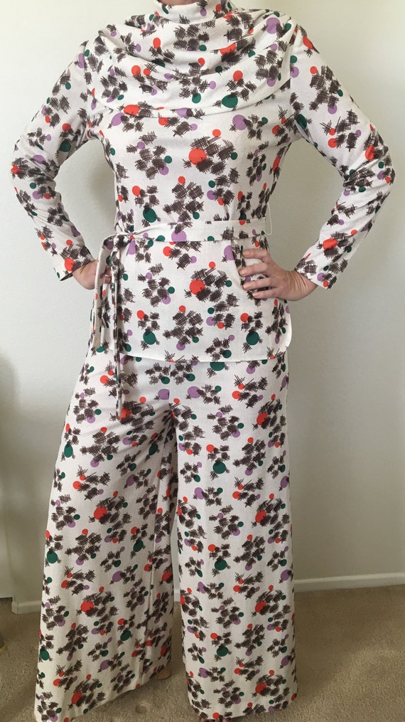 Disco belbottom pantsuit