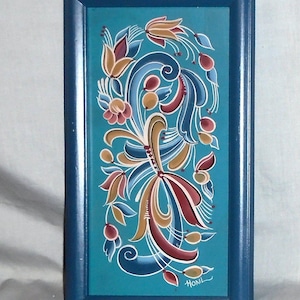 Norwegian Framed Rosemaling
