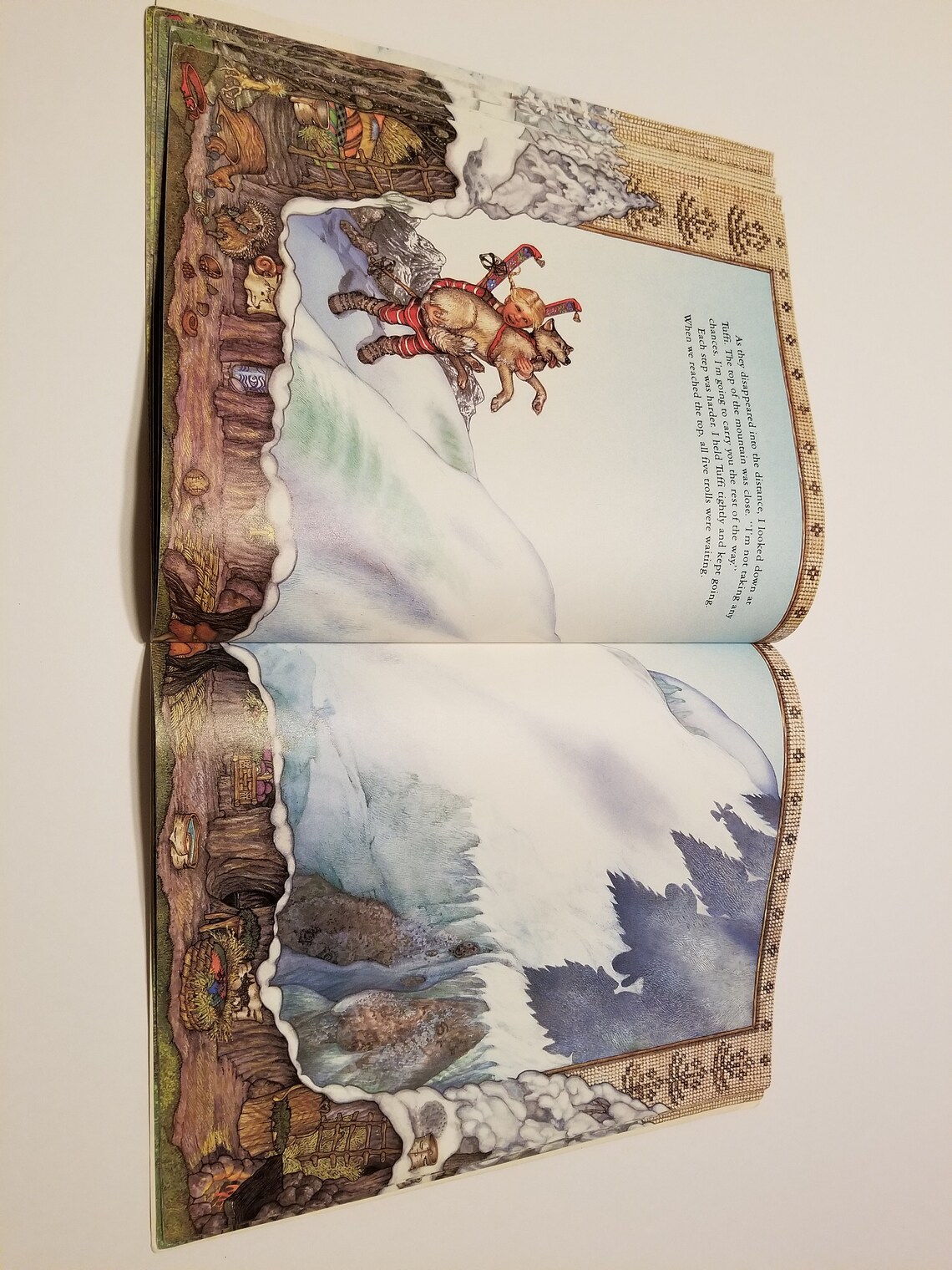 Trouble With Trolls By Jan Brett Copyright 1992 By Jan Brett Etsy