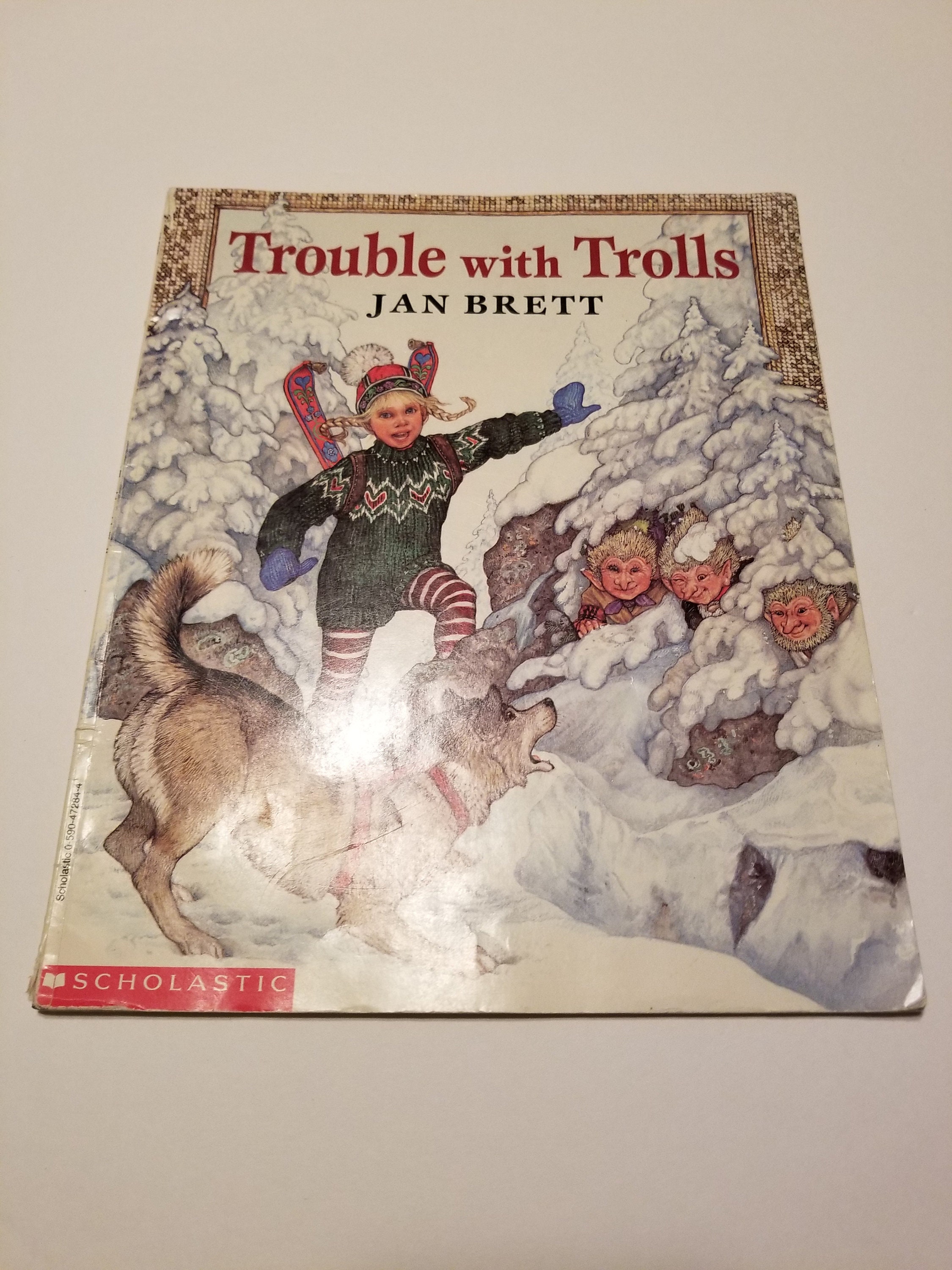 Trouble With Trolls By Jan Brett Copyright 1992 By Jan Brett Etsy