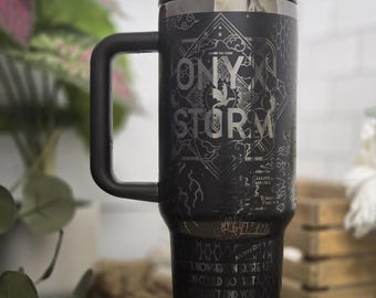 Onyx Storm-mugg med handtag, Iron Flame-inspirerad kaffemugg
