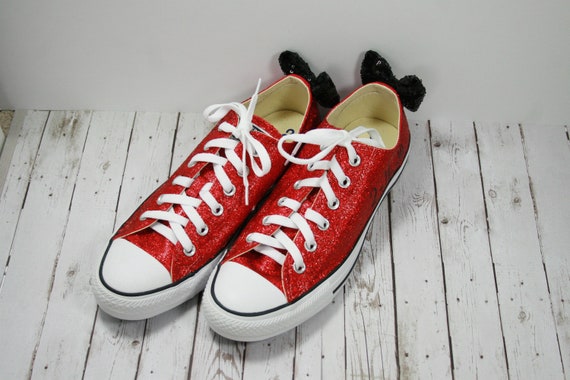 red and gold converse