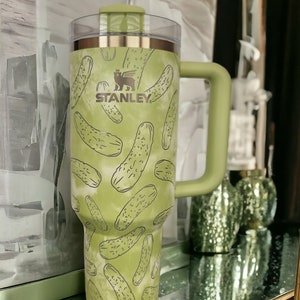 40oz Just A Girl Who Loves Pickles Engraved Stanley Dupe