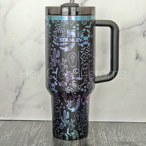 Western Ghost Stanley Tumbler | 40 oz Laser Engraved Halloween Cup