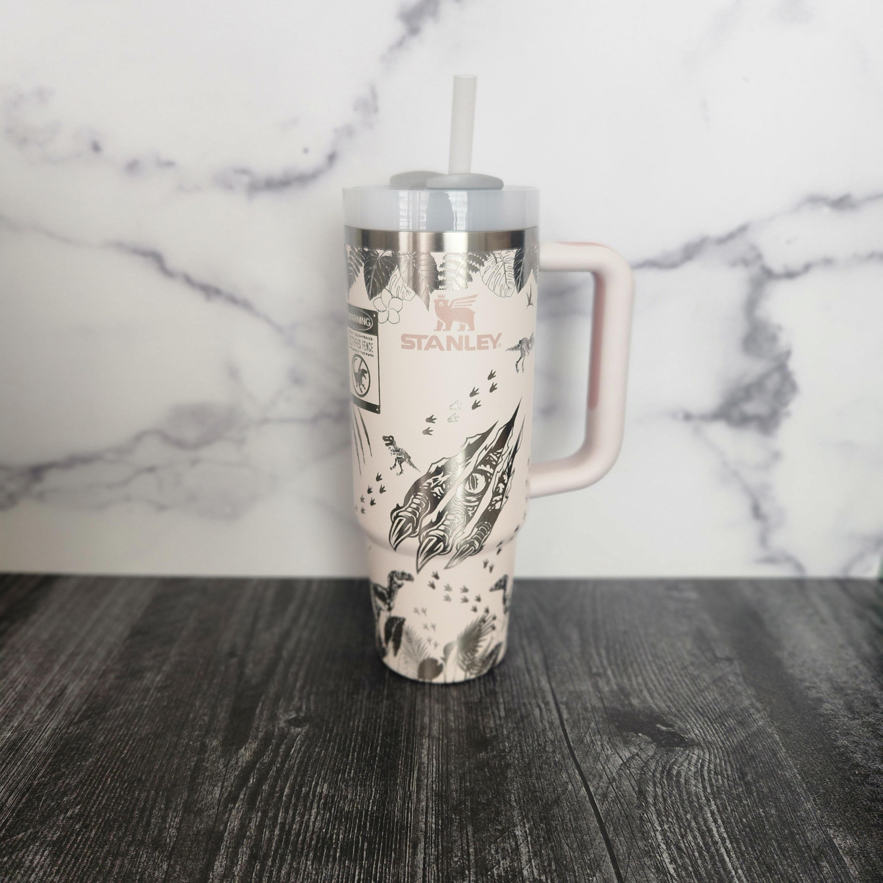 Jurassic Park Engraved 40 Oz Tumbler, Dinosaur Raptors - Etsy
