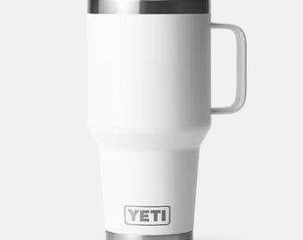 Skelettskiss, ben, specialanpassad lasergraverad tumbler, 30 oz Yeti Rambler