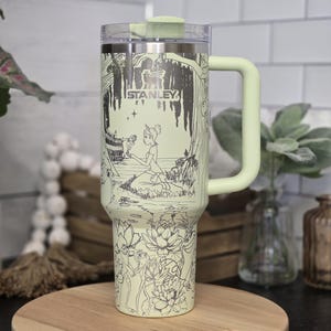 Princess and the Frog 40 Oz Tumbler | Pixie Dust Fantasy |Tiana| Full wrap engraved Tumbler | Bayou Princess| Ray and Naveen |Gift for her