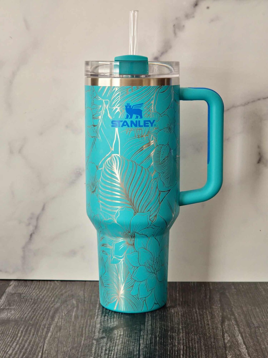 Tropical Laser Engraved Custom 40 Oz Tumbler – 40oz Stainless Steel ...