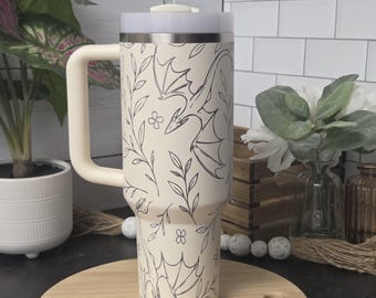 Laser Engraved Dragon Tumbler Gift for Fantasy Lovers and Book Fanatics
