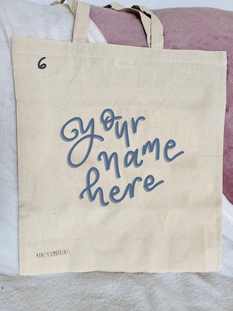Tote Bag Shopping Bag Personalised Word Tote Bag Gifts For her Cottagecore Witchy Aesthetic Personalised Name Tote Bag Edgy