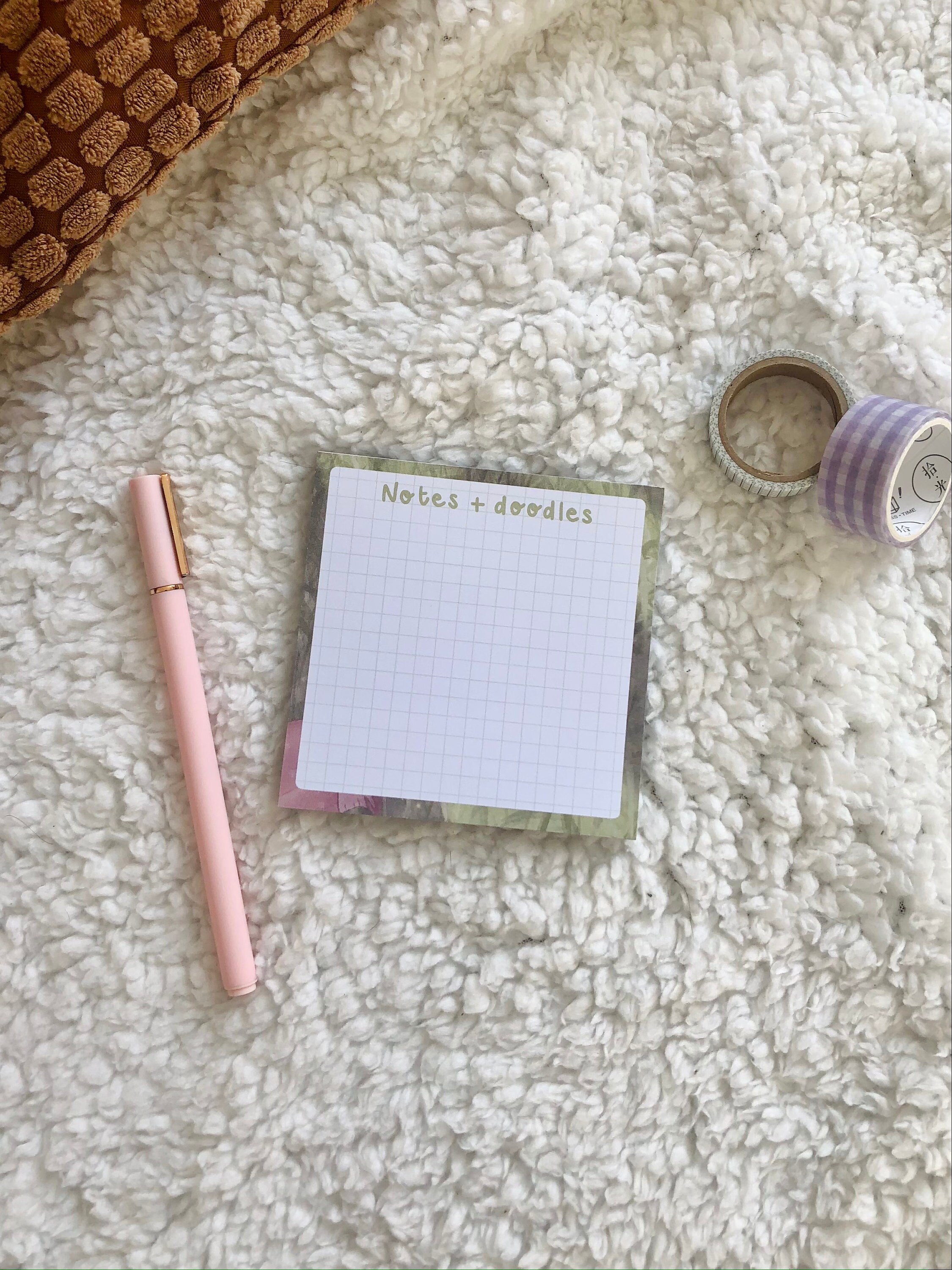 Green 'notes and Doodles' 10x10 Square Memopad - Etsy UK