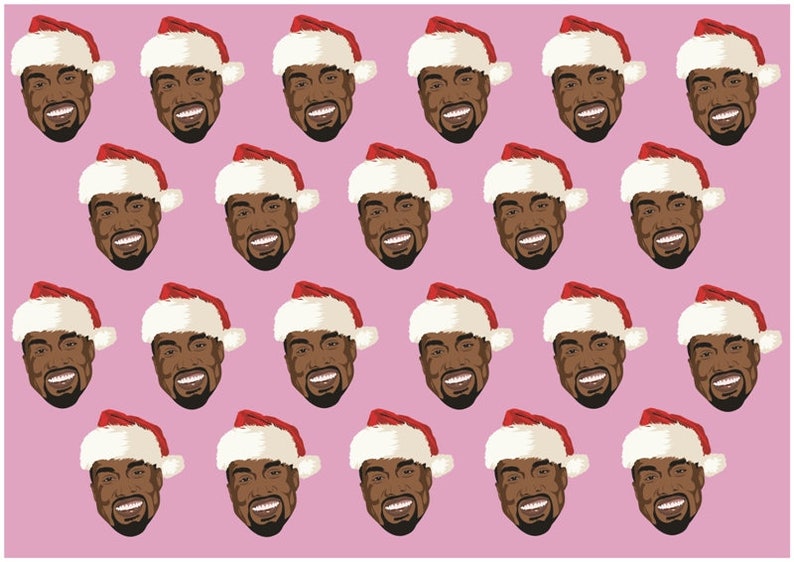 Kanye Kanye West Christmas Wrapping Paper Gift Ideas Etsy UK