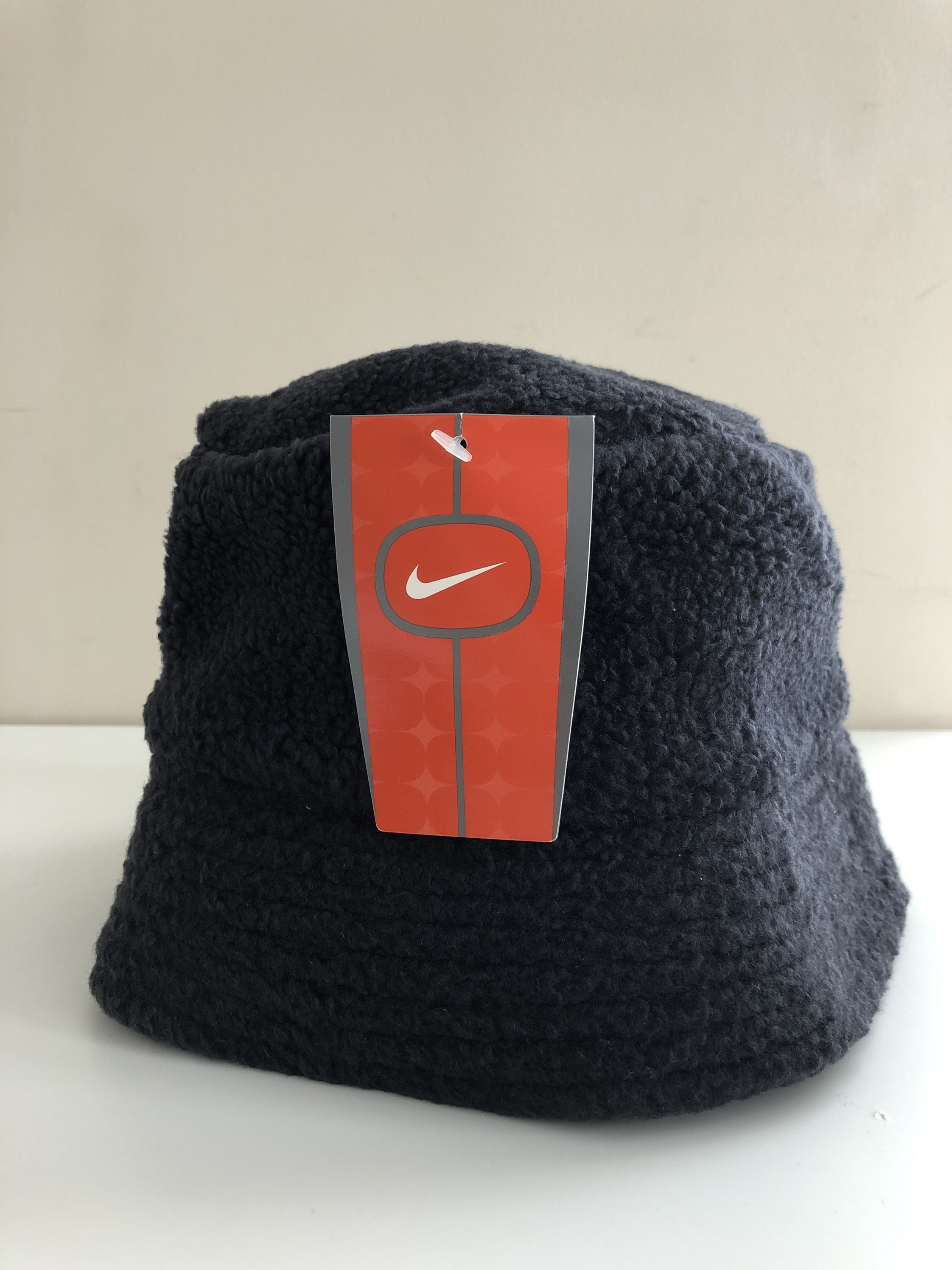 Fluffy Black Vintage Nike bucket hat Etsy