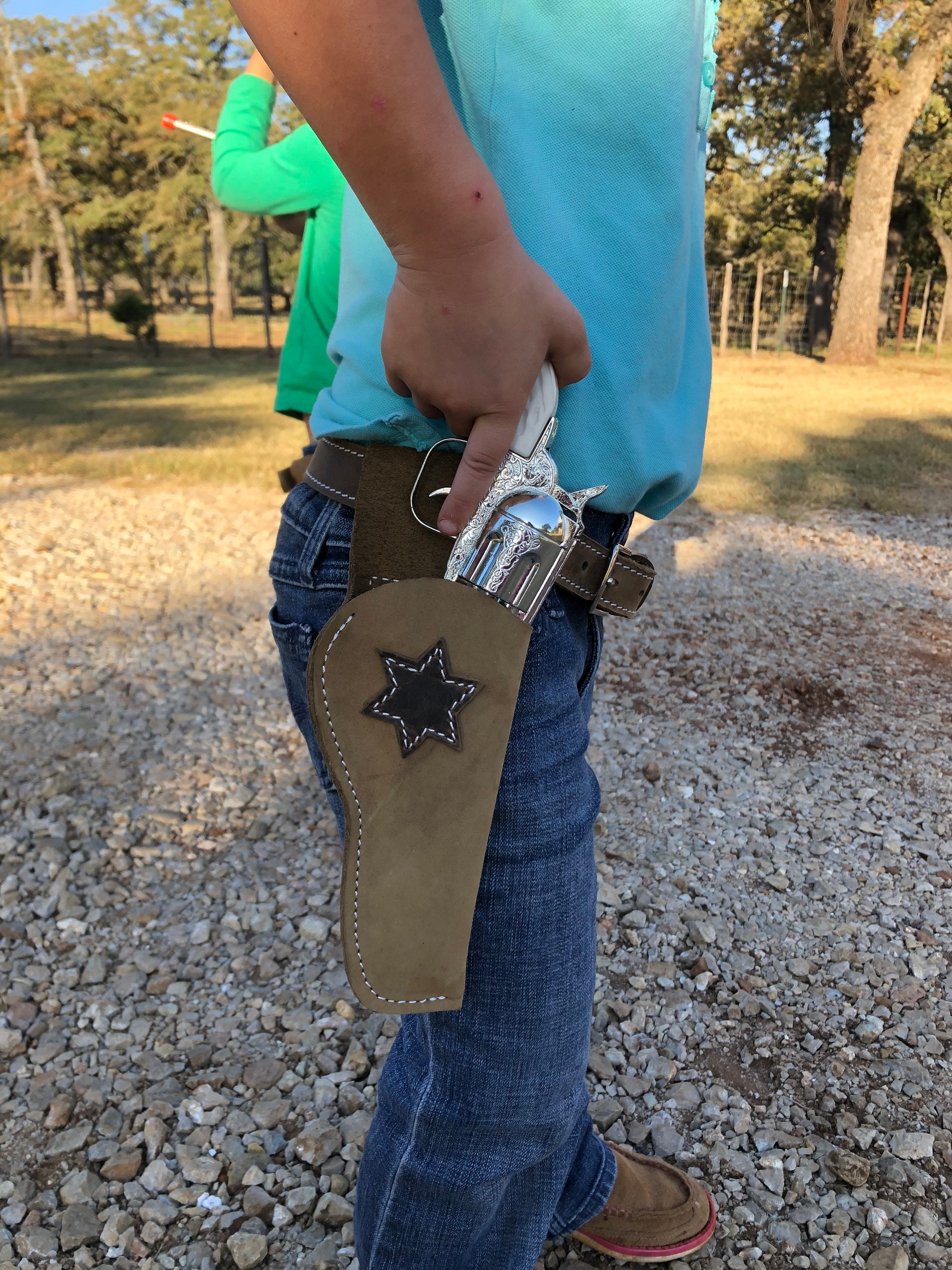 Kids Toy Cap Gun Holsters With Leather Belt Etsy UK