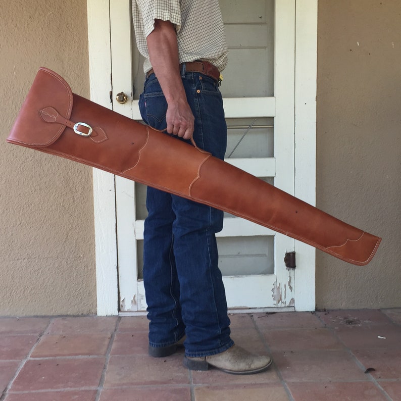Handmade Leather Shotgun Case Groomsmen Gift Father's Etsy