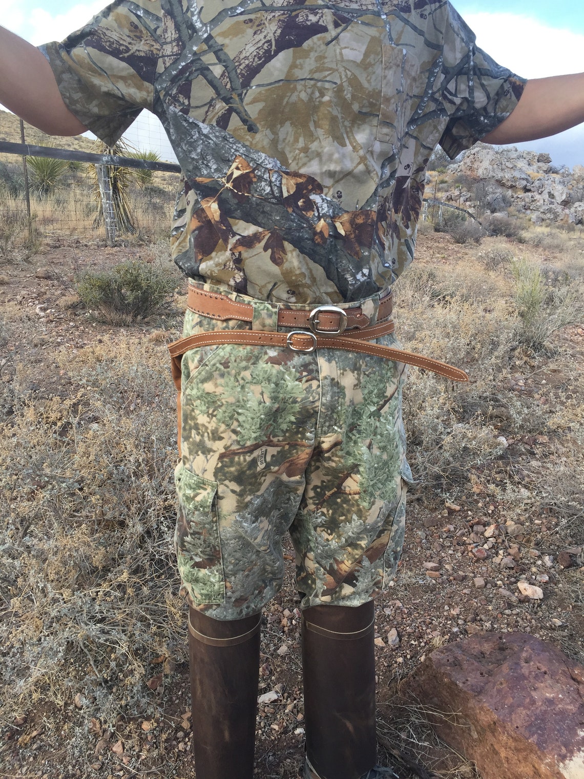 Leather Hunting Cushion Hands Free Padded Leather Seat Etsy