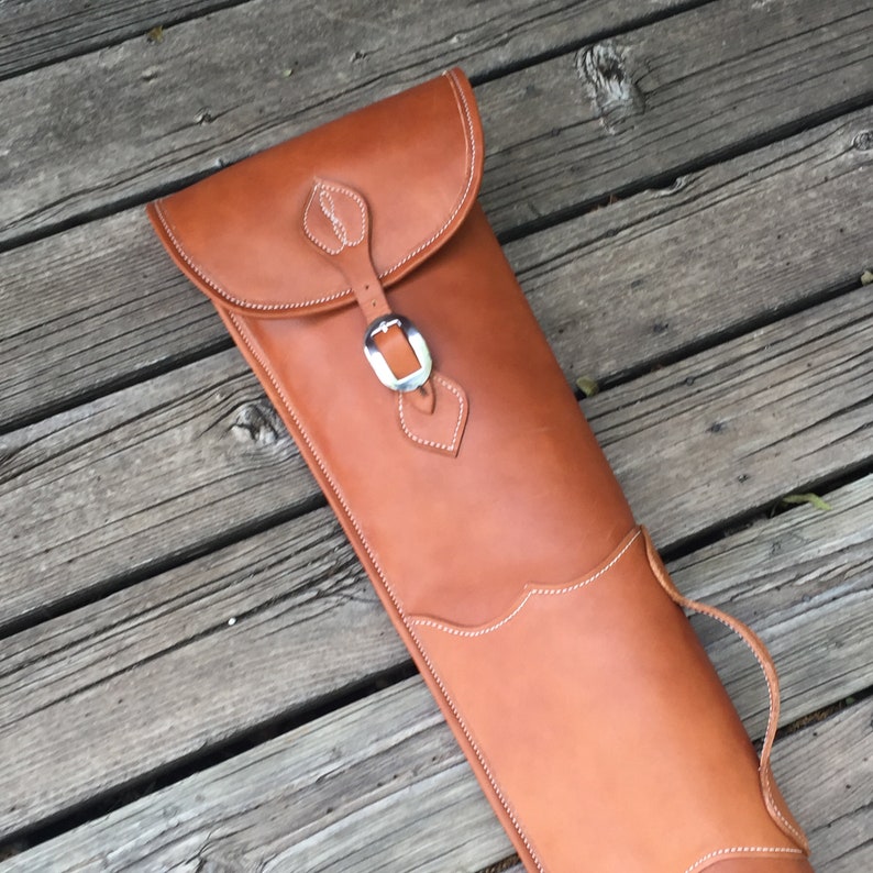 Handmade Leather Shotgun Case Groomsmen Gift Father's Etsy