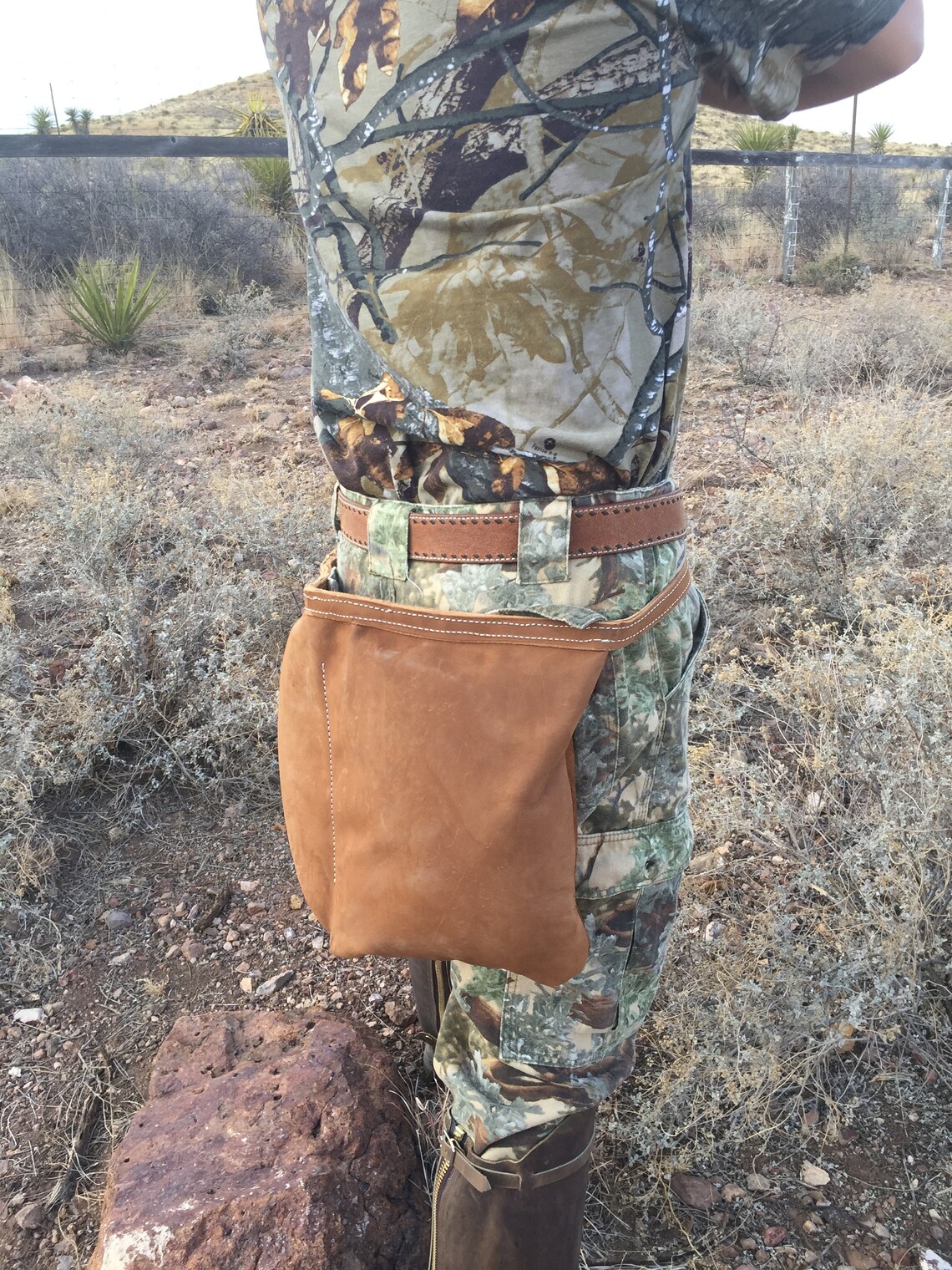 Leather Hunting Cushion Hands Free Padded Leather Seat Etsy