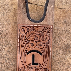 Custom Tooled Leather Boot Jack - Personalized Boot Jack -Fathers Day Gift