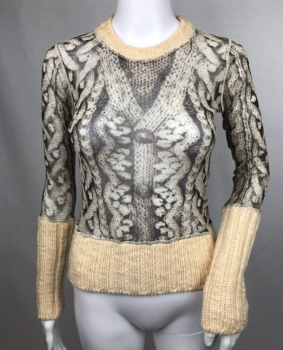 jean paul gaultier mesh top