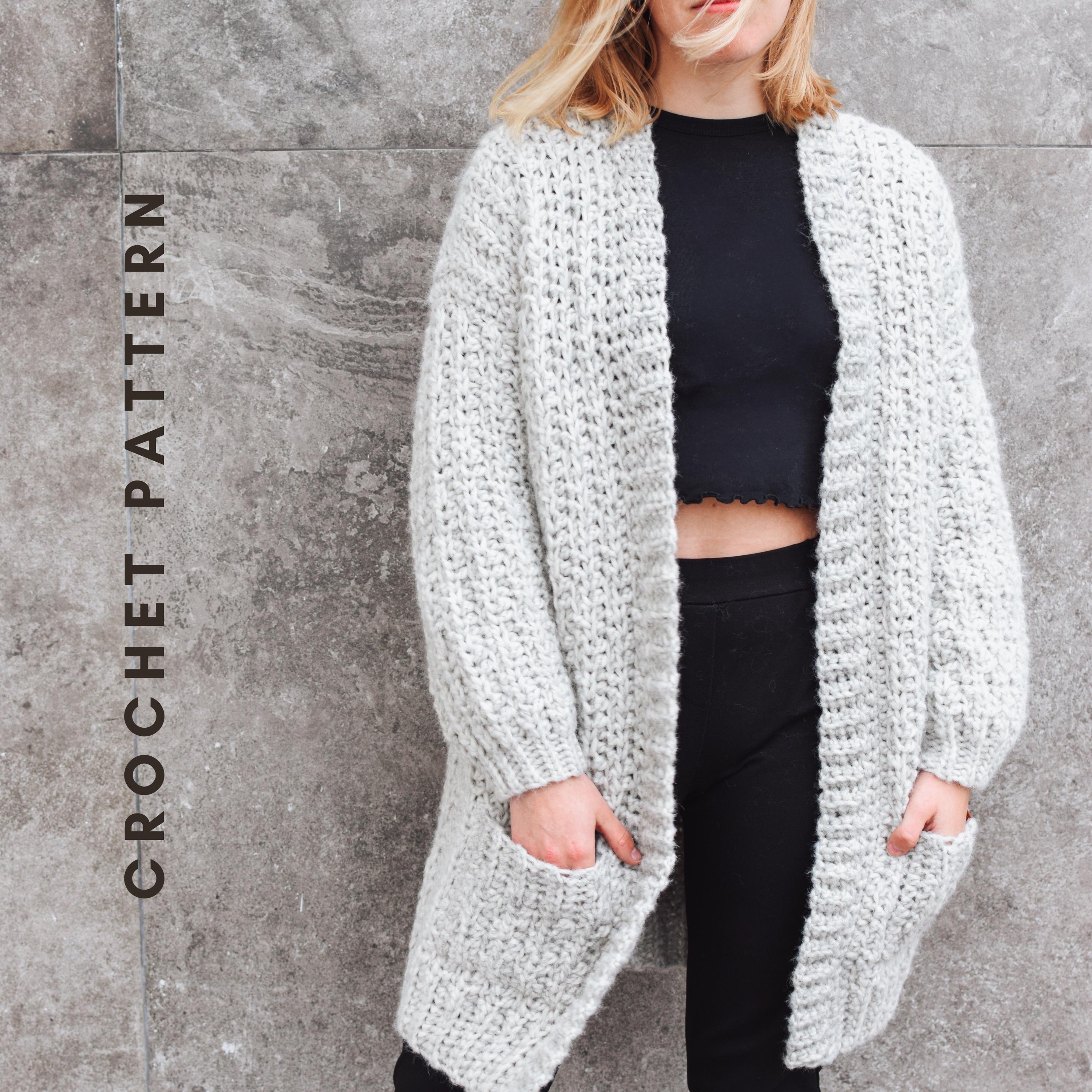 Oversized Cardigan Crochet Patterns for an Easy Fit 14 Wheat Petals Cardigan
