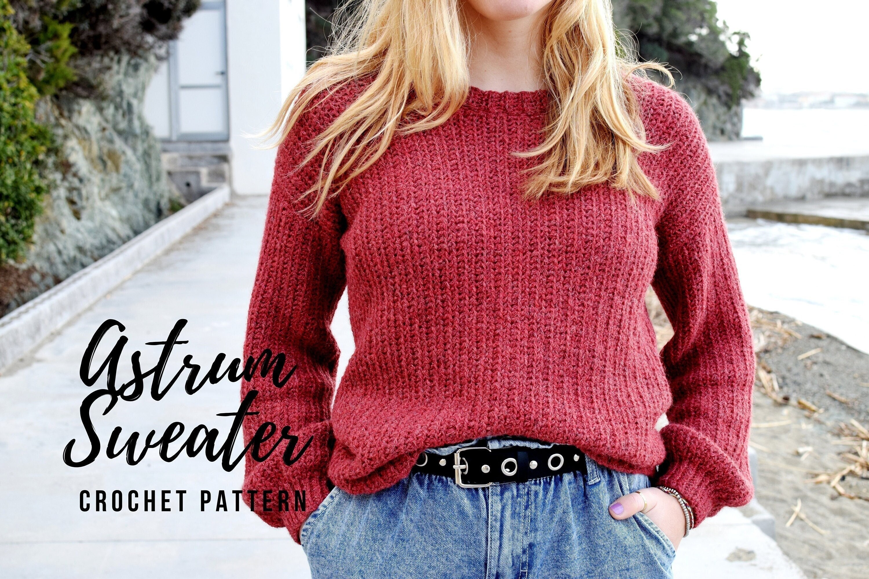 ASTRUM SWEATER - Crochet Pattern // Modern Sweater/sweater