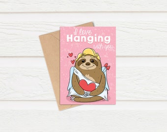 Download Valentine Sloth Pun Etsy