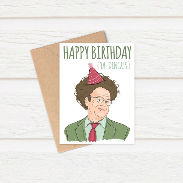 Check it out! with Dr. Steve Brule | Funny Birthday Card | Ya Dingus | For Him | Fan Art | Boyfriend | Husband | John C. Reilly | Tim & Eric