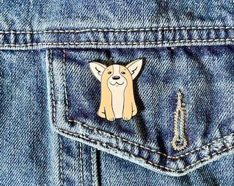 Corgi Enamel Pin | Hard Enamel Pin | Dog Lover | Dog Pin | Badge | Gift Idea | Cute | For Her | For Him | Dog Parent | Corgi Lover |