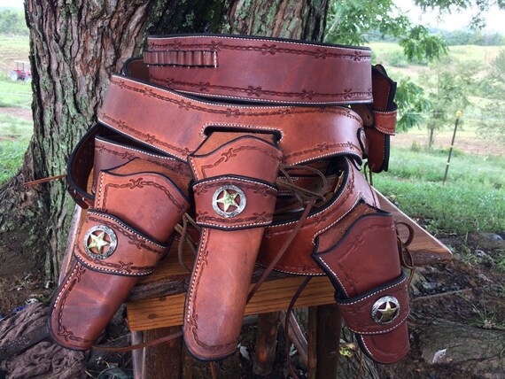 Cowboy gun belt and holster cheap