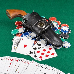 Handmade western .22/.357/.44/.45 Revolver Holster for standard frame