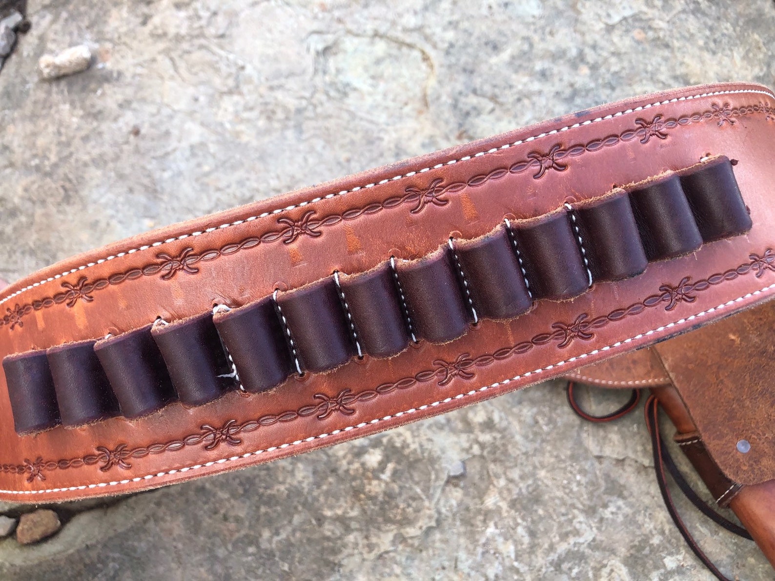 Cowboy Gun Belt Revolver Gun Belt Wester Holster .22 Etsy