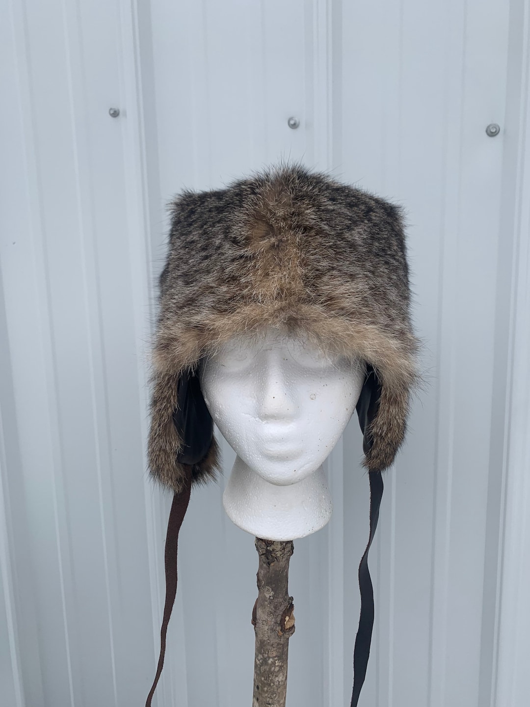 Bobcat Trapper Hat, Trapper Hat, Wild Bobcat Trapper Hat, Fur Hat