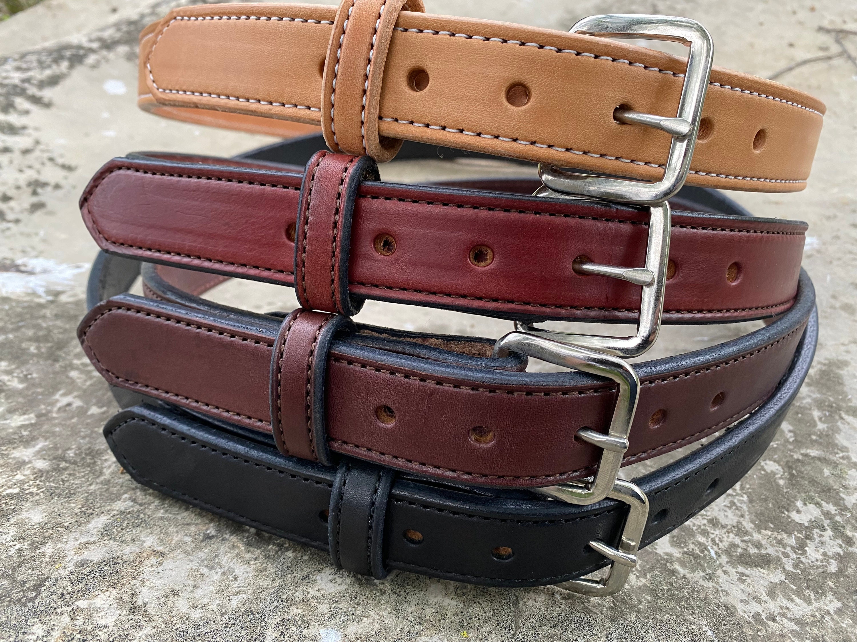 Handmade Leather Belt, Dress Belt, Woman's Belt, Man's belt