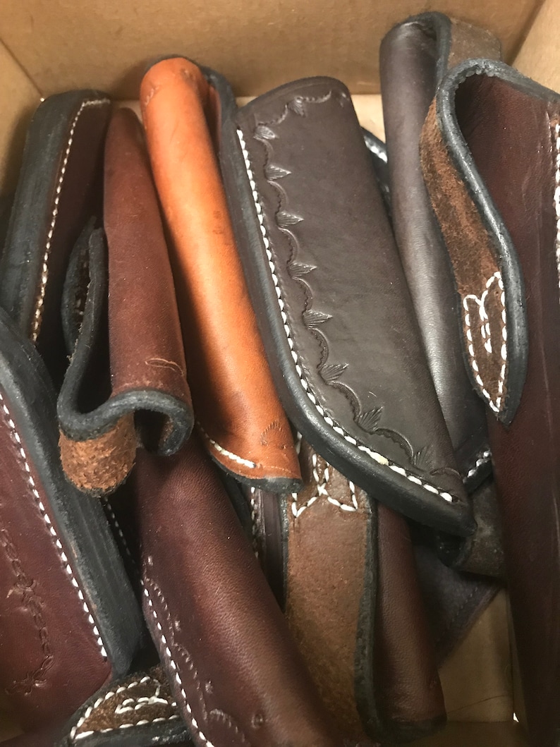 Handmade Leather Knife Sheath Wholesale Lot Saddle Leather Etsy