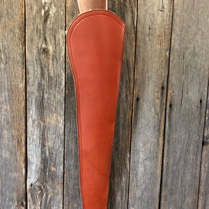 Handmade leather shoulder rifle carrying case, leather rifle case, rifle  case, should case, rifle scabbard