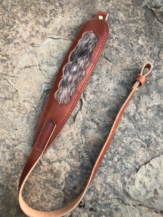 Brazilian Hair inlay rifle sling leather rifle sling gun | Etsy