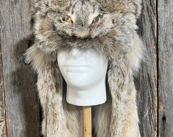 Alaskan Lynx Mountain Man hat, Alaskan Lynx Hat, Mountain man Hat
