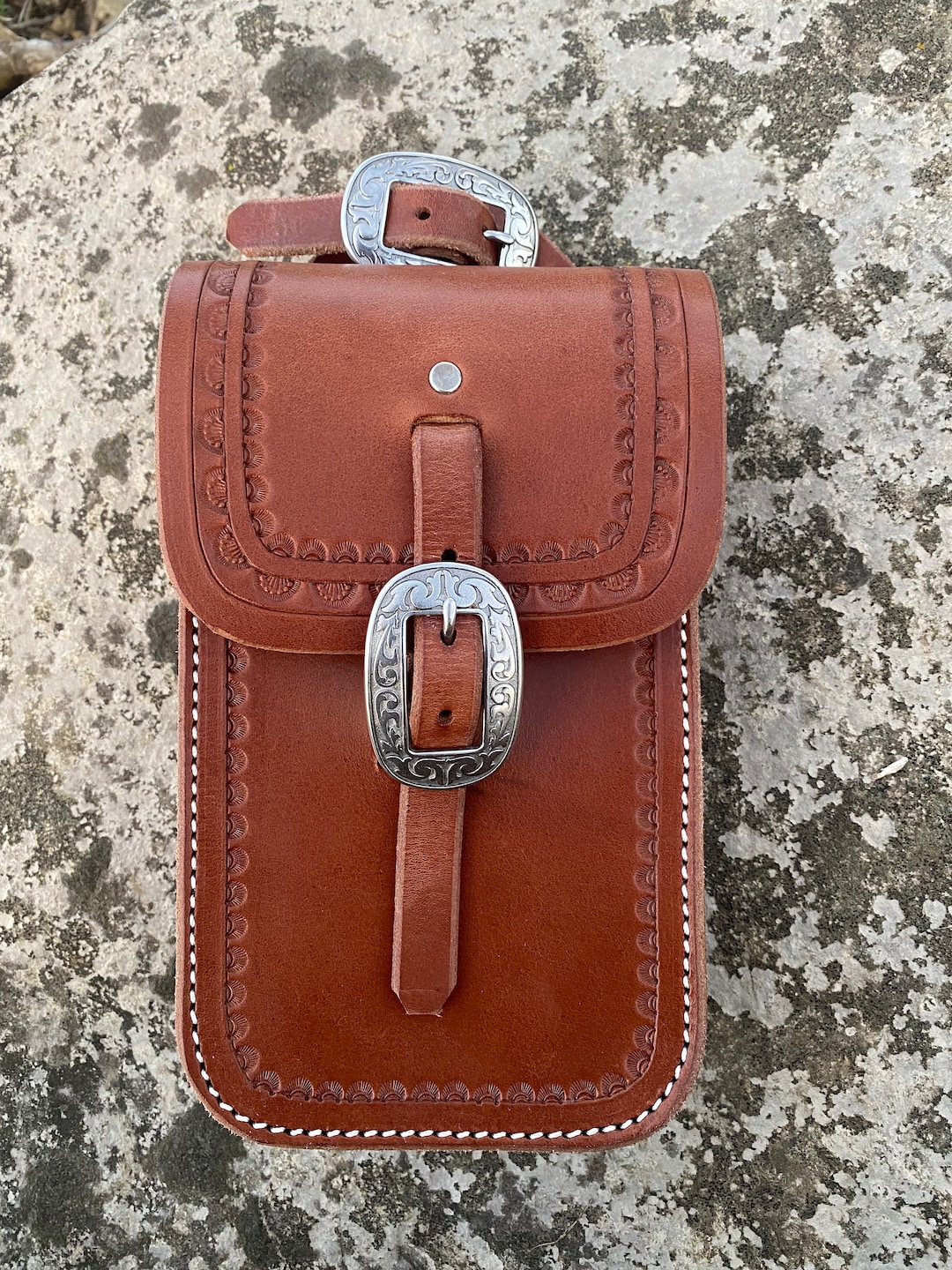 Handmade Rear Cinch Bag, Leather Saddle Pouch, Rear Cinch Bag Etsy