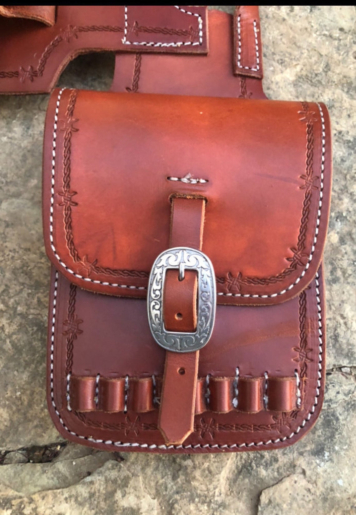 Saddle Horn Holster Saddle Holster Leather Revolver Holster Etsy UK