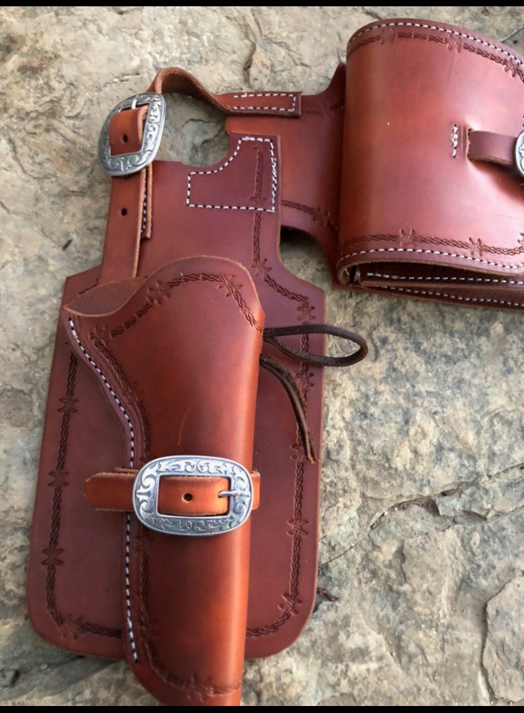 Saddle Horn Holster Saddle Holster Leather Revolver Holster Etsy UK
