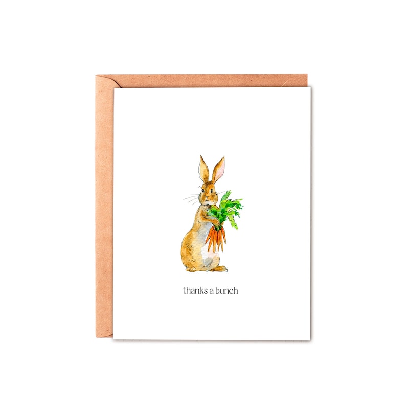 Bunny Note Cards - Etsy