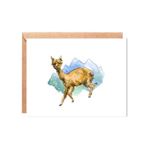 Cartão de Natal festivo do lama | Fa La La Lhama | Lama de Feliz Navidad Cartão Comemorativo | Cartão de Natal Lhama