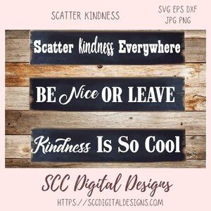 Bondade SVG, bondade é tão legal, seja legal ou deixe o design mini pacote, arte de parede com citações inspiradoras para a mãe, decoração de casa de fazenda emocionante