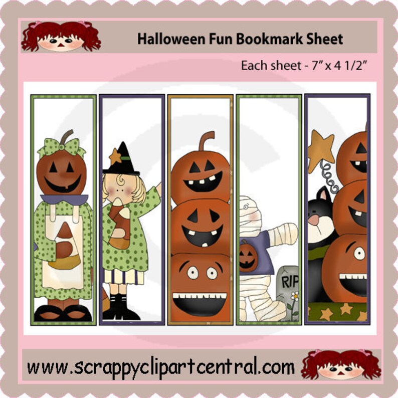 halloween fun printable bookmarks printable witch teacher etsy