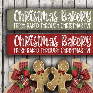Plik SVG Christmas Bakery - Świeżo upieczona świąteczna piekarnia w Wigilię - Dekoracja znaku świątecznego - Znak kawiarni - Piekarnia PNG